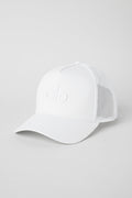 District Trucker Hat - White/White — photo 1