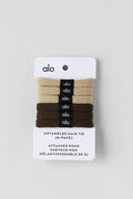Untangled Hair Tie (6-Pack) - Beige/Espresso — photo 1