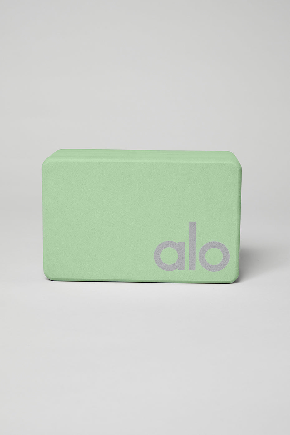 Uplifting Yoga Block - Honeydew/Silver — photo 1