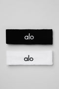 Glow Sweatband (2-Pack) - Black/White — photo 1