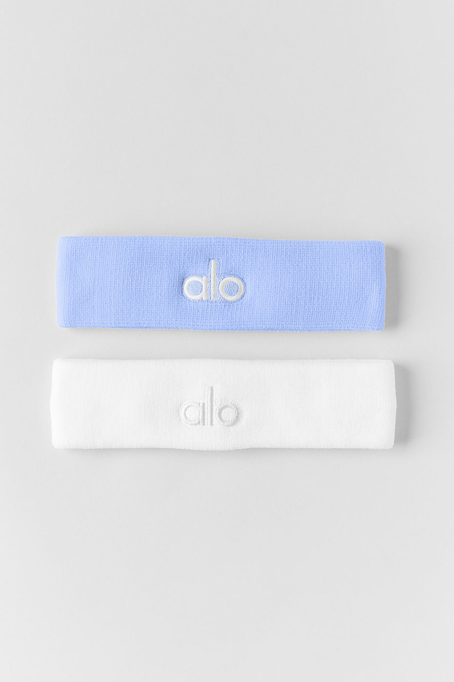 Glow Sweatband (2-Pack) - Light Provence Blue/White — photo 2