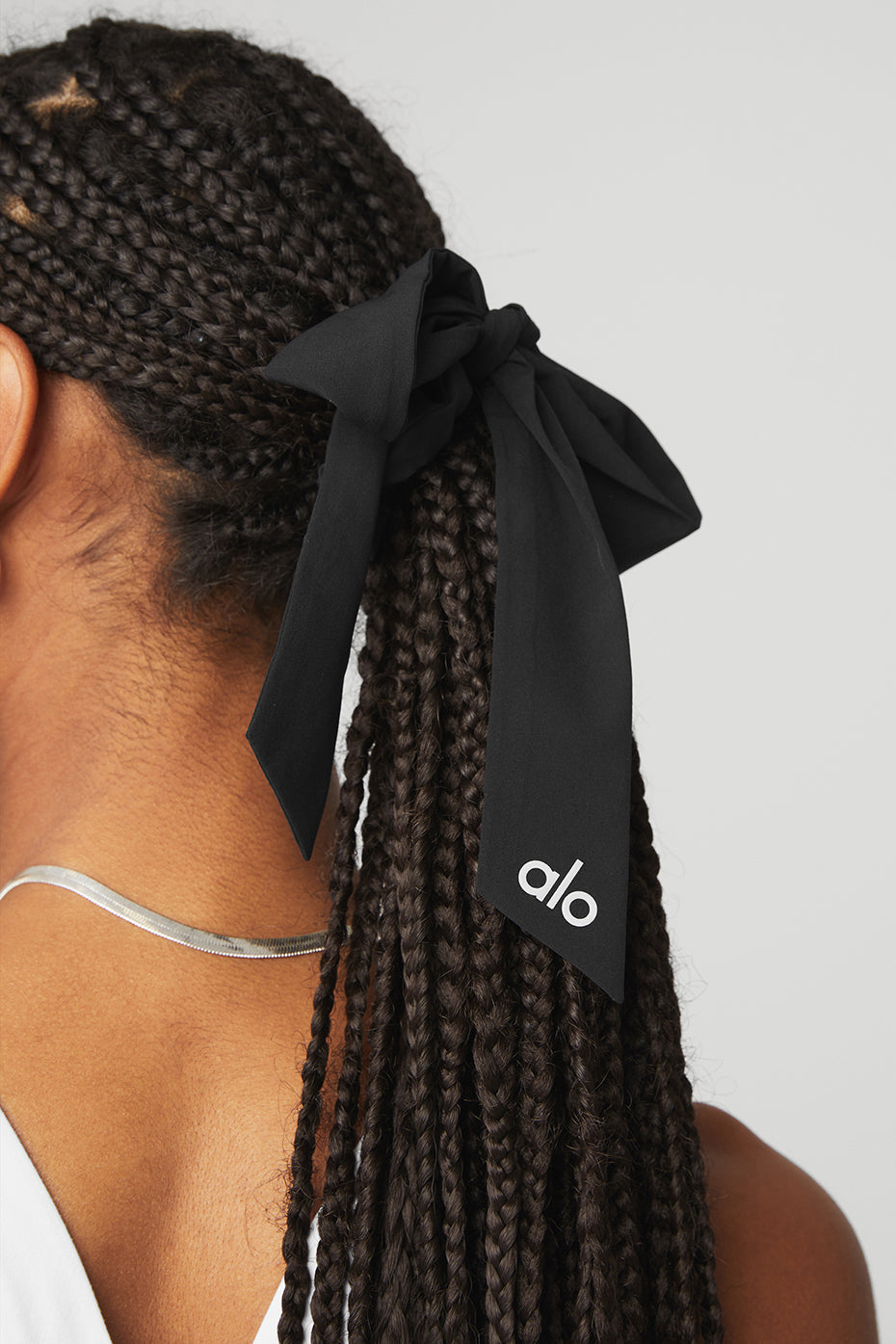 Love Knots Tie Scrunchie - Black — photo 2