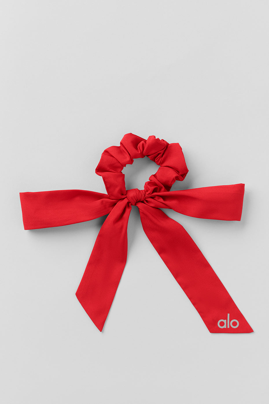 Love Knots Tie Scrunchie - Bright Red — photo 1
