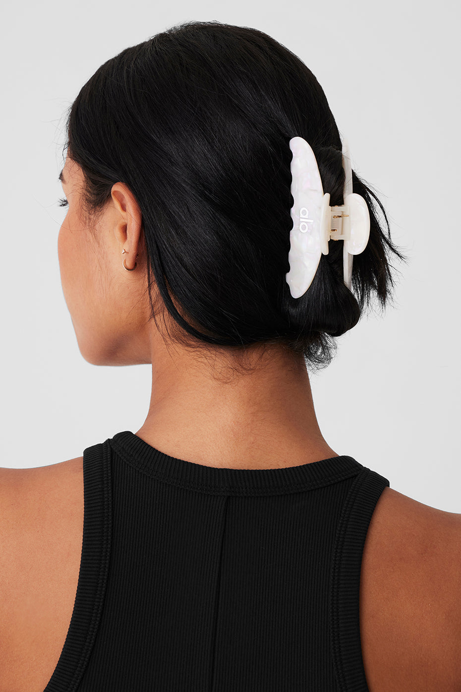 90's Claw Clip - White Pearl — photo 4