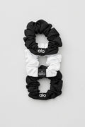 Fresh Mini Scrunchie (3-Pack) - Black/White — photo 1
