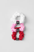 Fresh Mini Scrunchie 3-Pack - Bold Red/Sweet Pink/White — photo 1