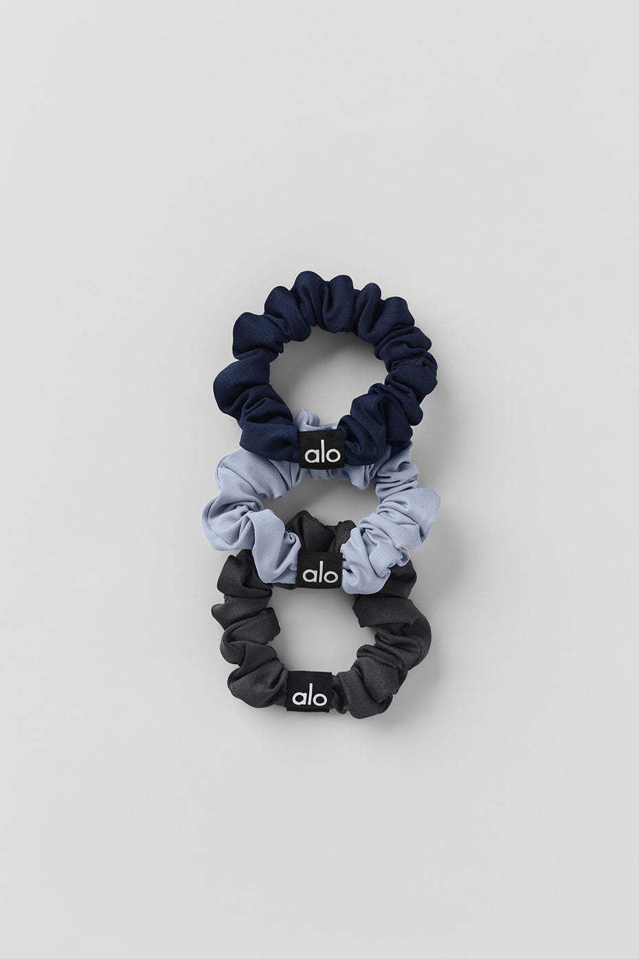 Fresh Mini Scrunchie 3-Pack - Winter Frost/Navy/Anthracite — photo 1