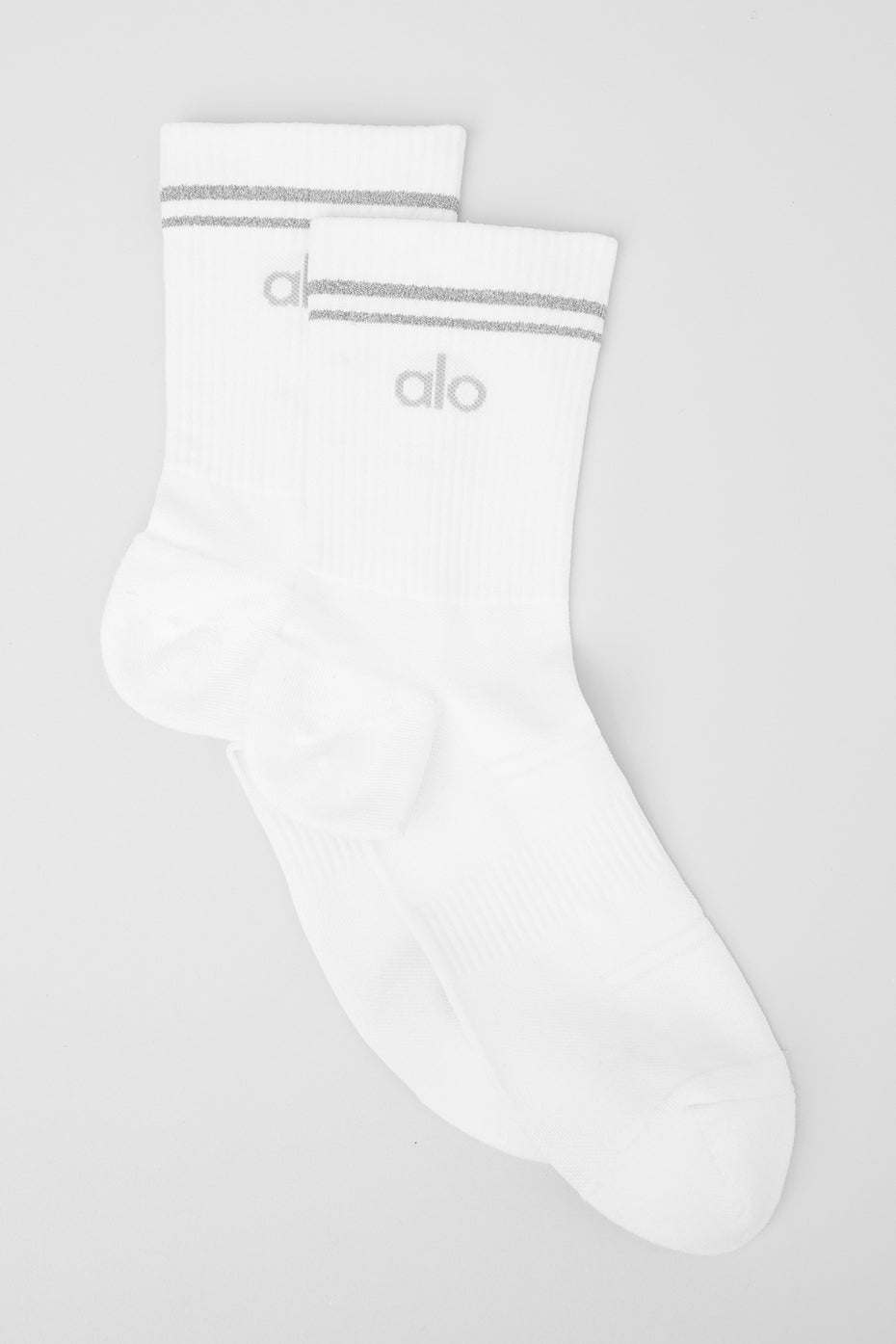 Unisex Half-Crew Performance Sock - White — photo 1