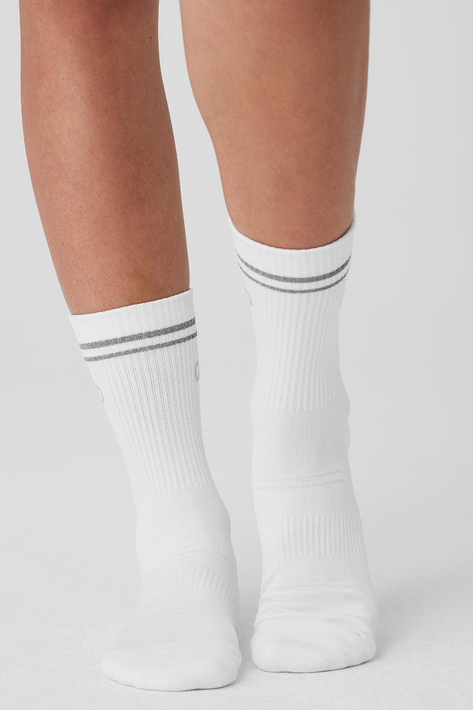 Unisex Half-Crew Performance Sock - White — photo 3