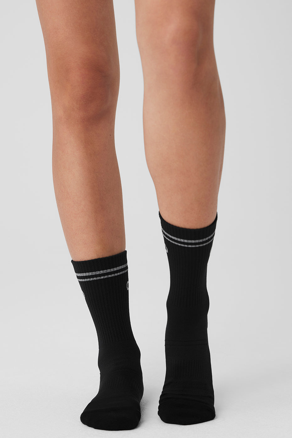 Unisex Half-Crew Performance Sock - Black — photo 3