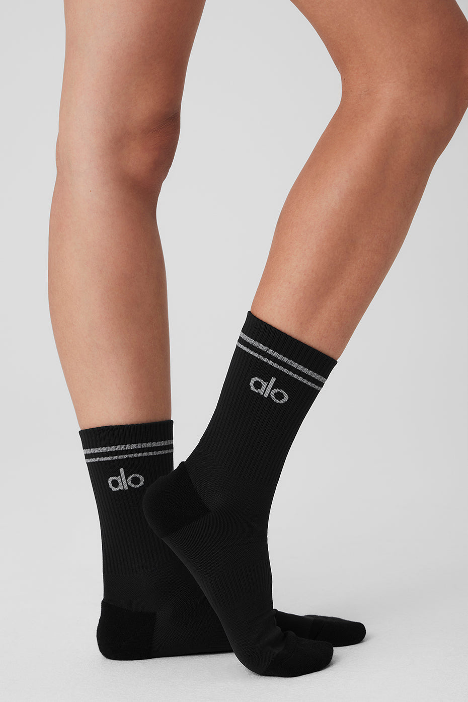 Unisex Half-Crew Performance Sock - Black — photo 4