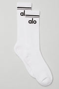Unisex Throwback Sock - White/Black — photo 1