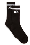 Unisex Throwback Sock - Black/White — photo 1