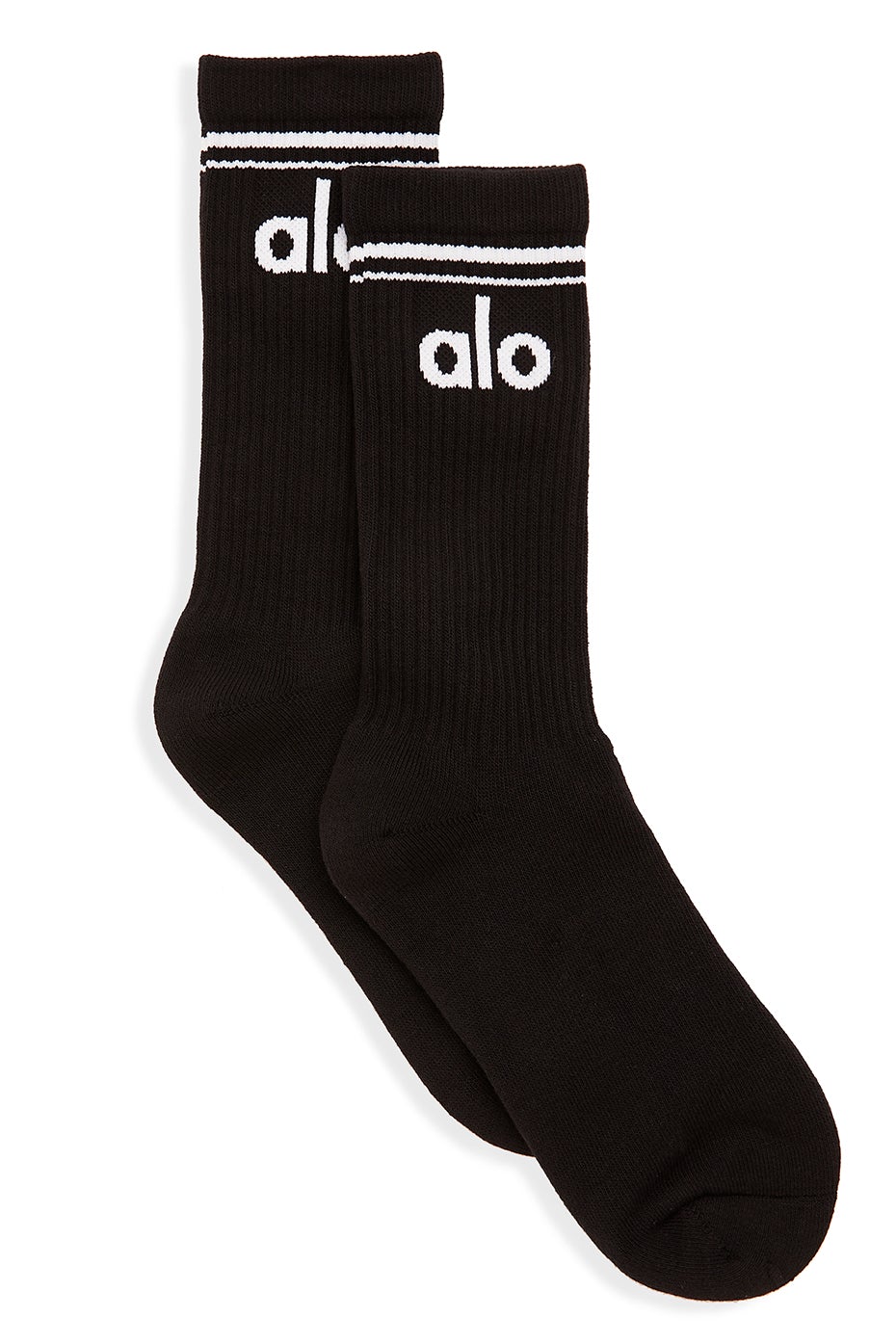 Unisex Throwback Sock - Black/White — photo 1