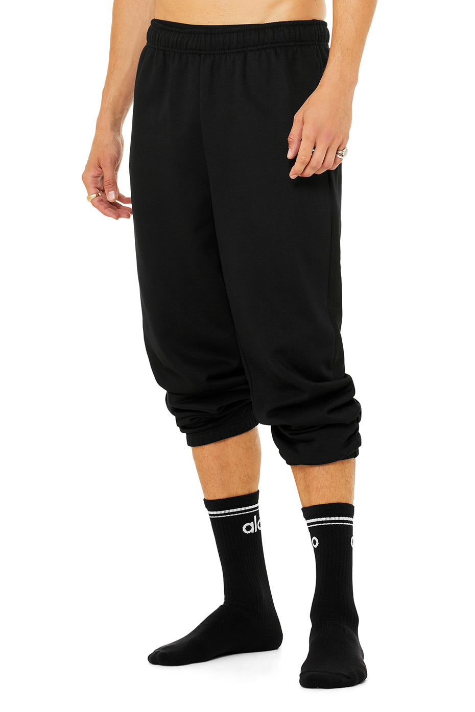 Unisex Throwback Sock - Black/White — photo 2