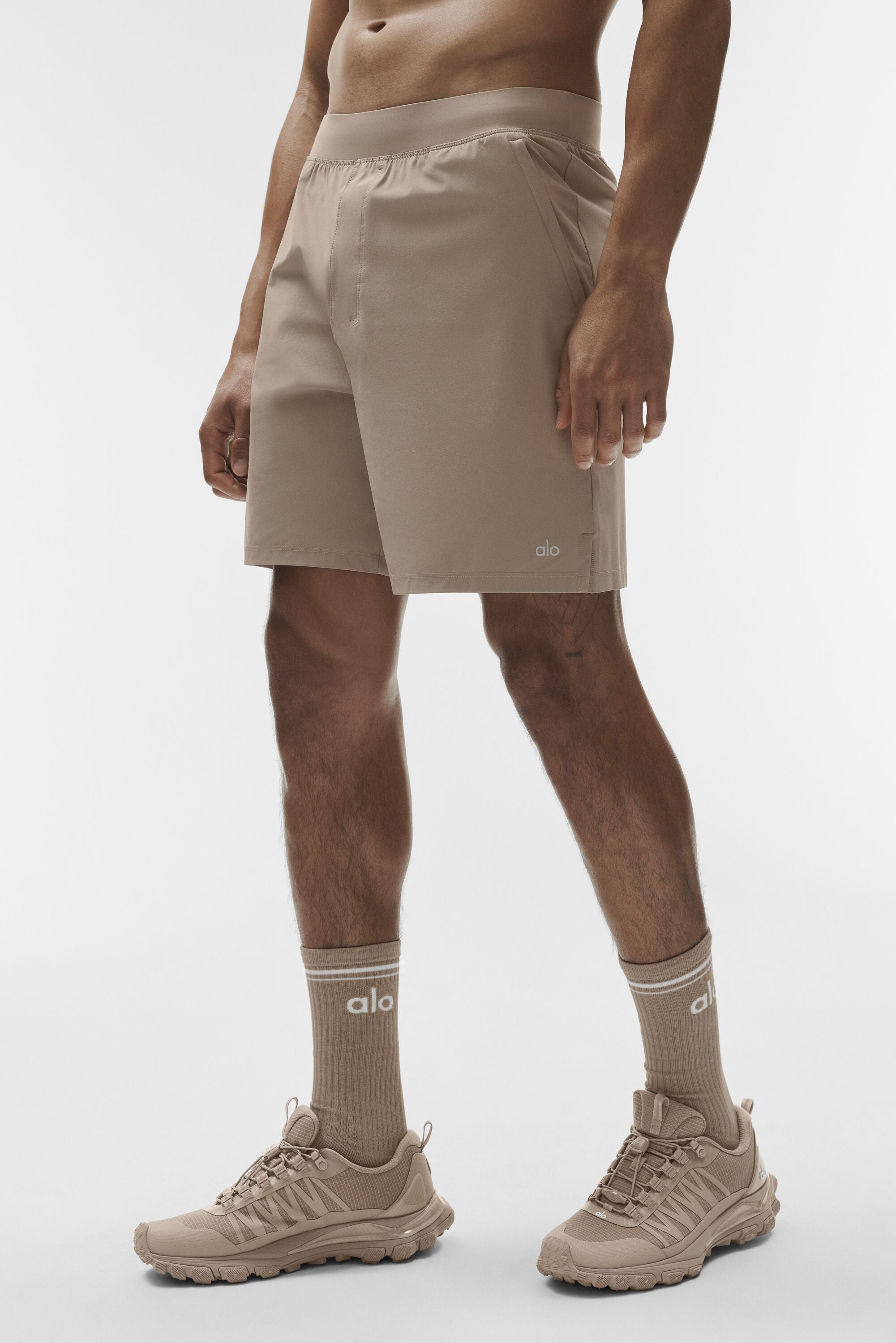 Unisex Throwback Sock - Gravel/White — photo 2