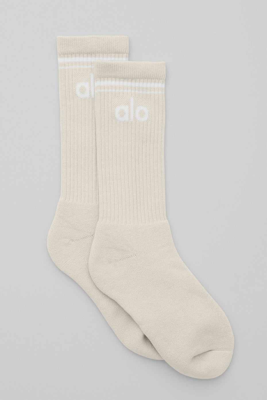 Unisex Throwback Sock - Bone/White — photo 1