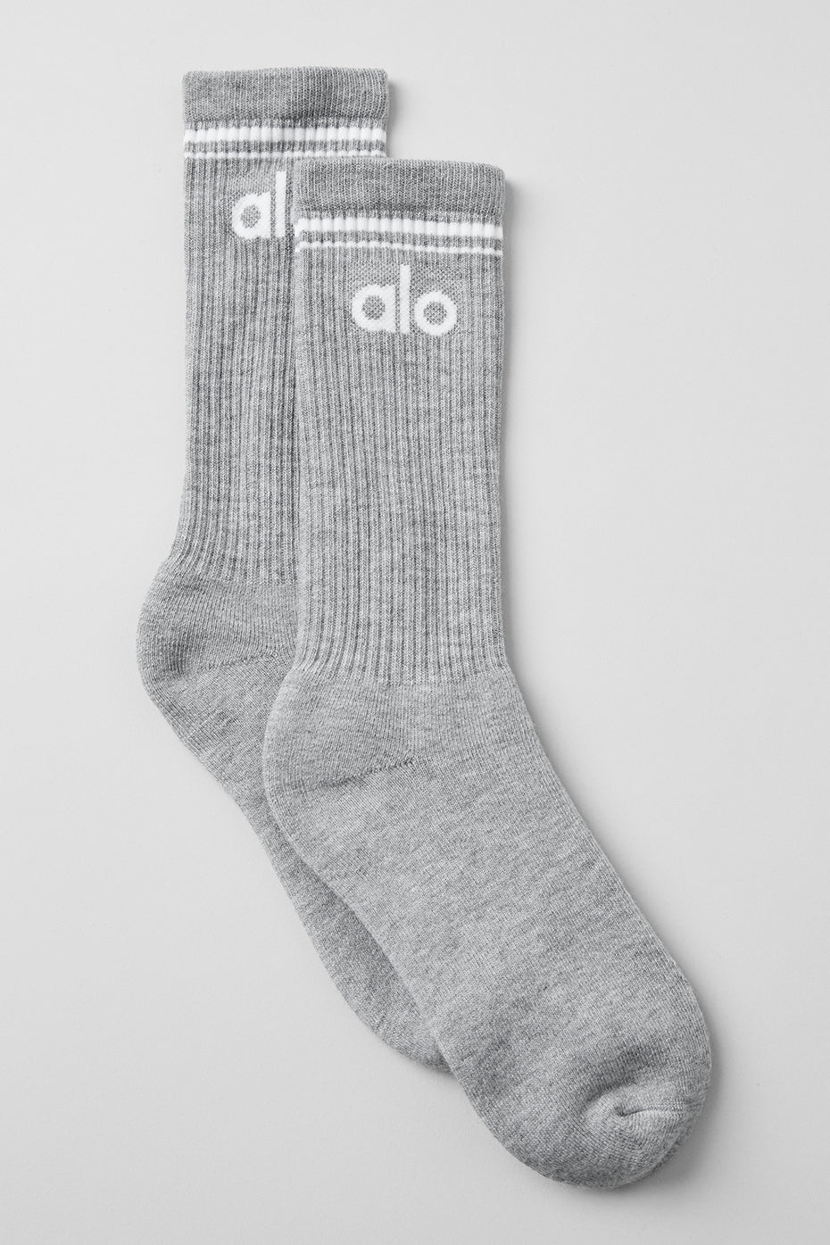 Unisex Throwback Sock - Athletic Heather Grey/White — photo 1