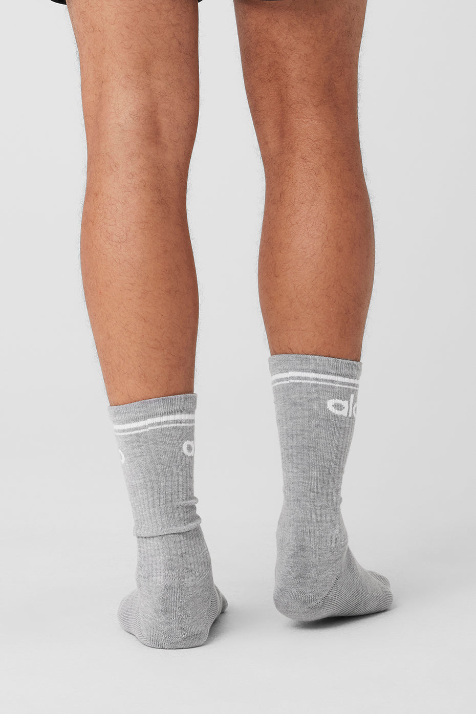 Unisex Throwback Sock - Athletic Heather Grey/White — photo 4