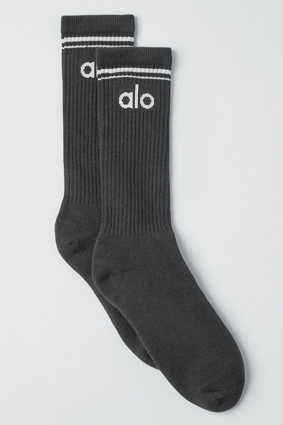 Unisex Throwback Sock - Anthracite/White — photo 1