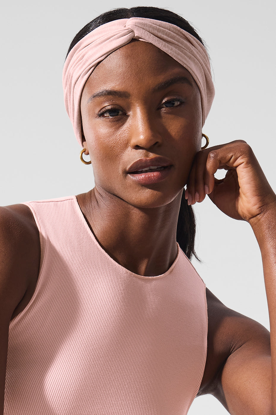 Alosoft Headband - Pink Quartz Heather — photo 2