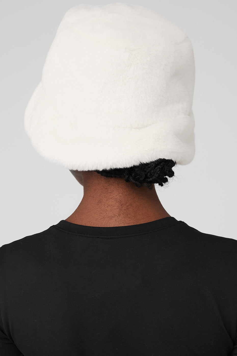 Faux Fur Bucket Hat - Ivory — photo 4