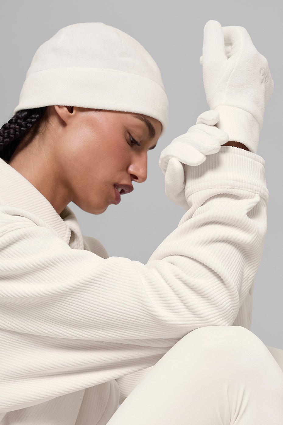 Performance Fleece Glove - Ivory/Ivory — photo 2