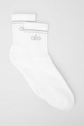 Unisex Half-Crew Throwback Sock - White/Titanium — photo 1