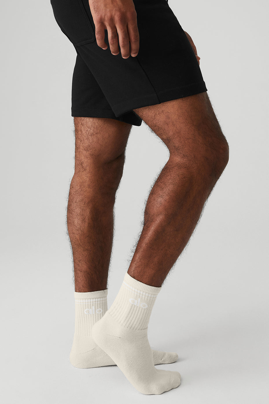 Unisex Half-Crew Throwback Sock - Bone/White — photo 2