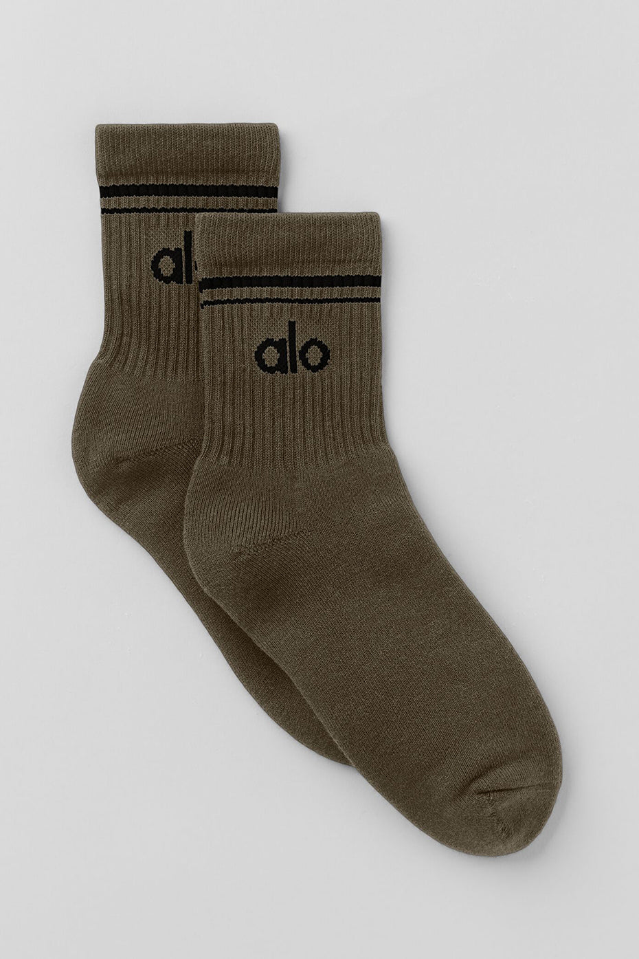 Unisex Half-Crew Throwback Sock - Olive Tree/Black — photo 1