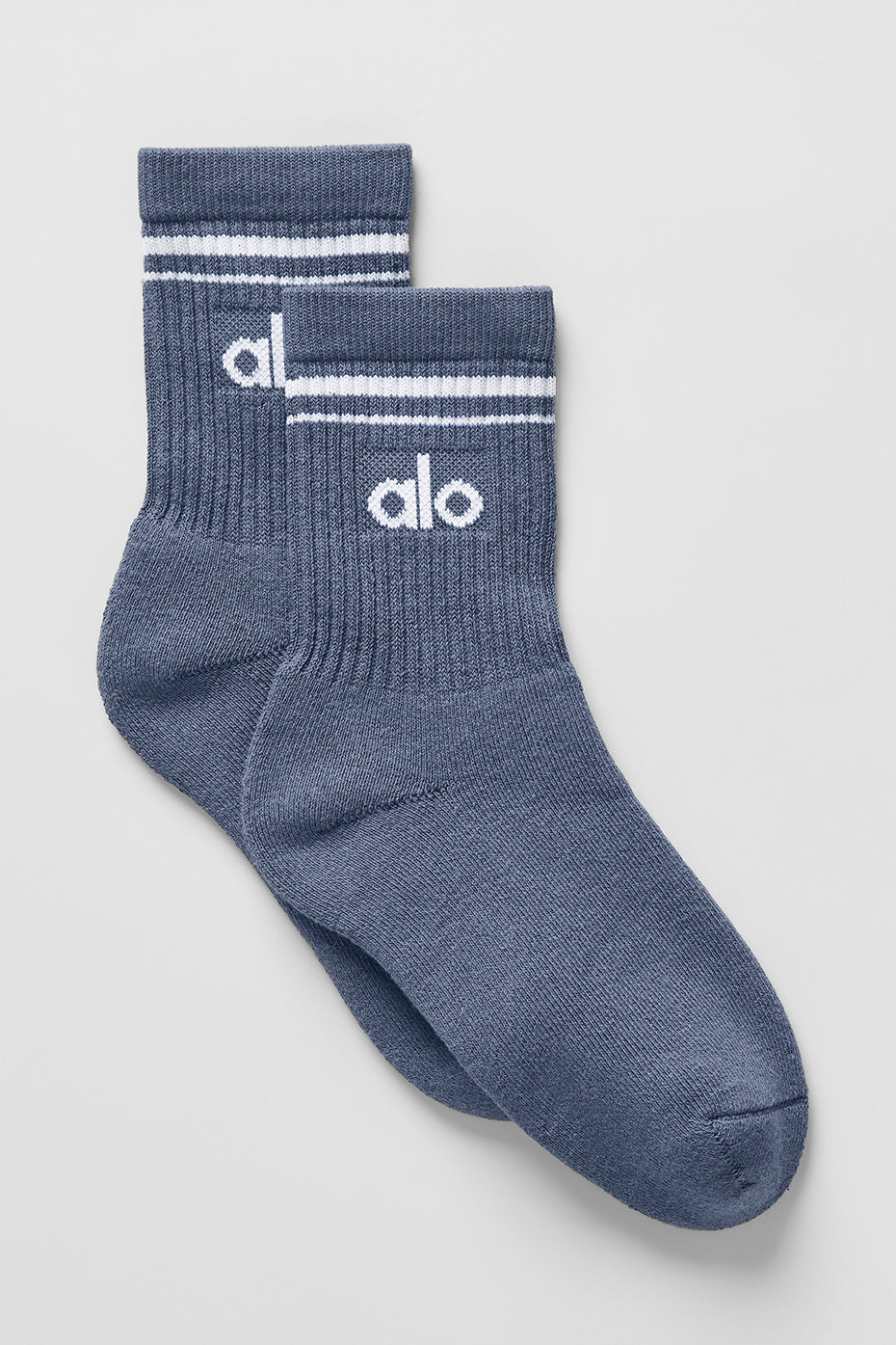 Unisex Half-Crew Throwback Sock - Bluestone/White — photo 1