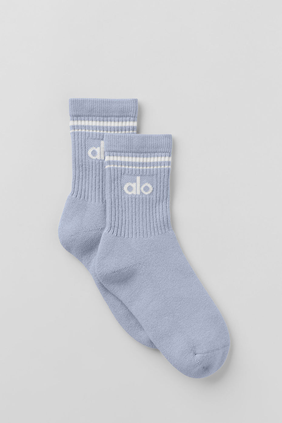 Unisex Half-Crew Throwback Sock - Winter Frost/White — photo 1