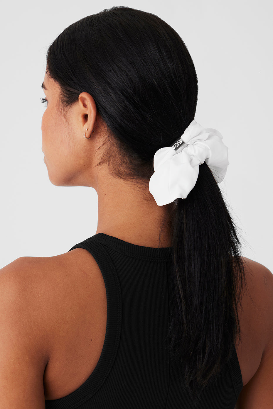 Bead It Oversized Scrunchie - White — photo 2