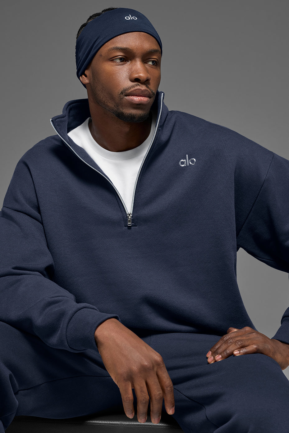 Performance Conquer Headband - Navy — photo 4