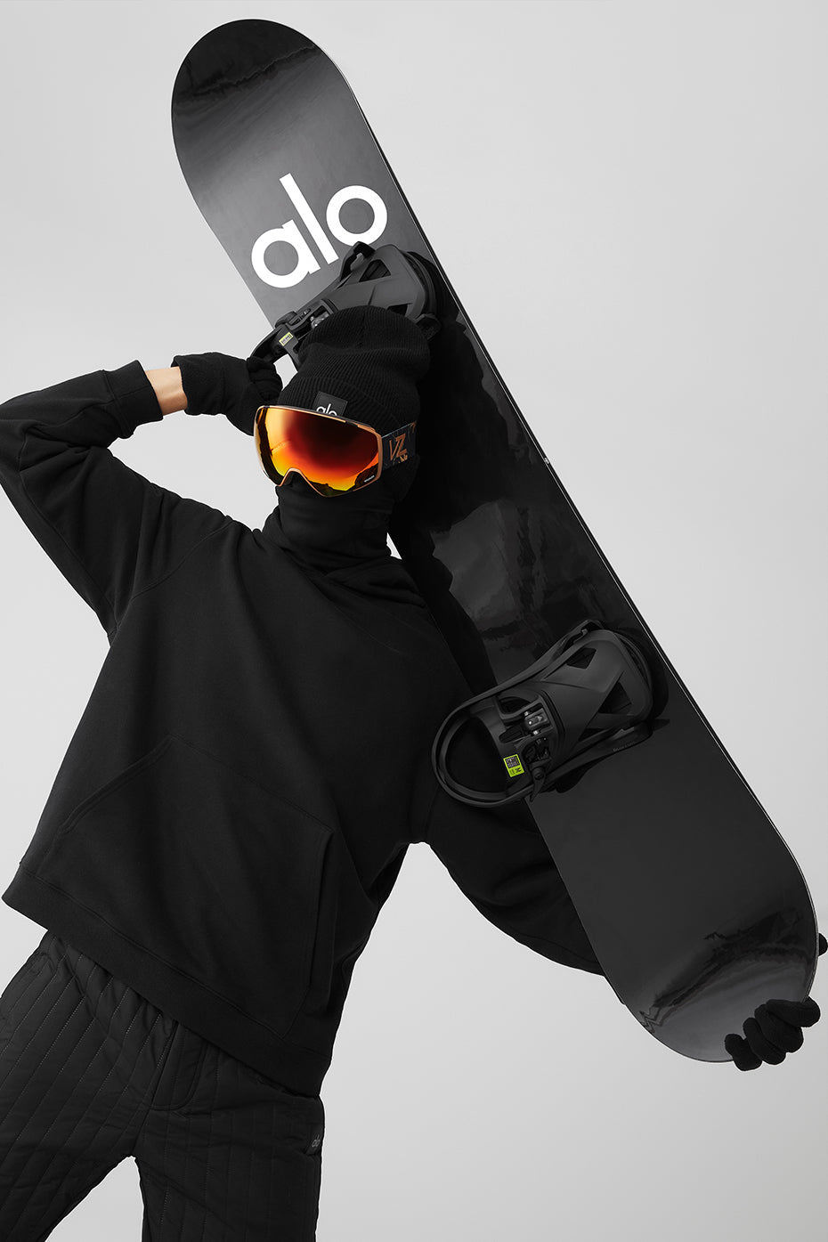 ALO Glacier Snowboard - Black/White — photo 4