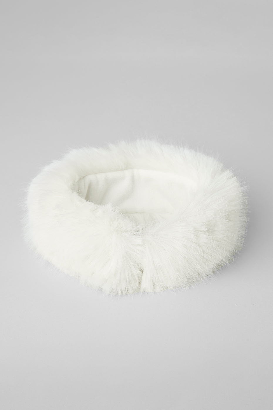 Opulent Faux Fur Wintersun Headband - Ivory — photo 3