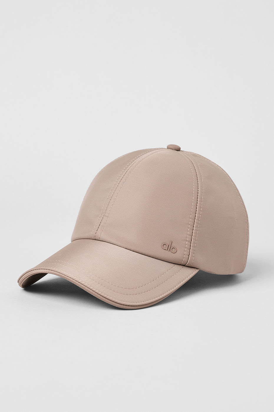Satin Off-Duty Cap - Taupe Satin — photo 1