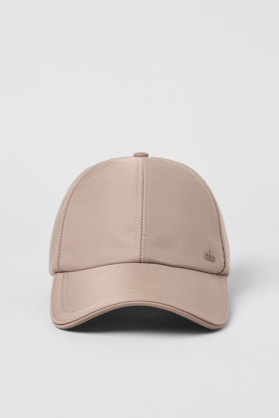 Satin Off-Duty Cap - Taupe Satin — photo 3