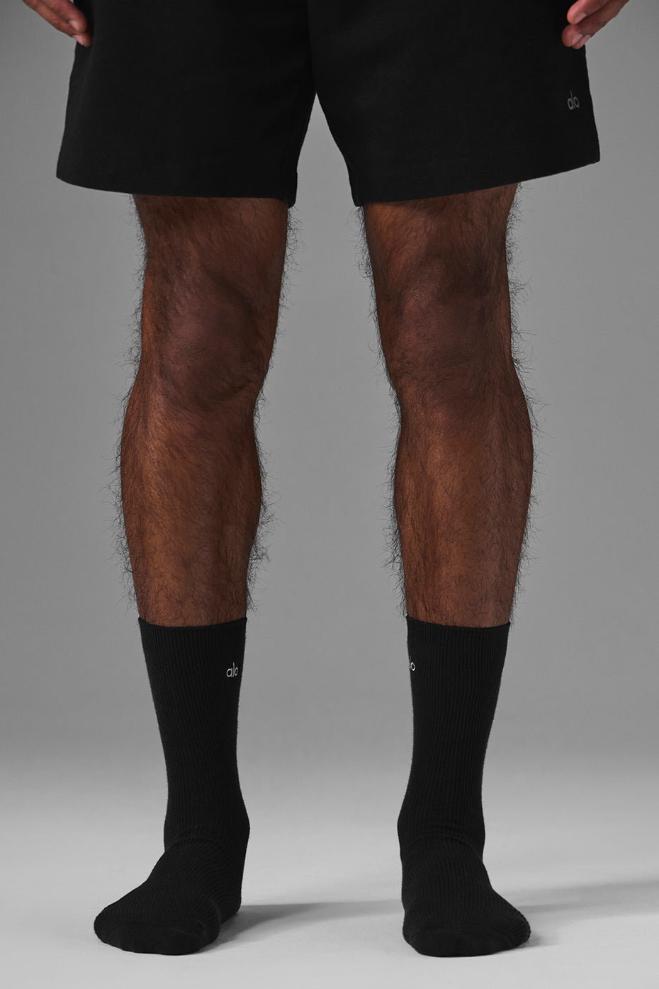 Unisex Half-Crew Understated Sock - Black — photo 3