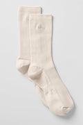 Unisex Half-Crew Understated Sock - Bone — photo 1