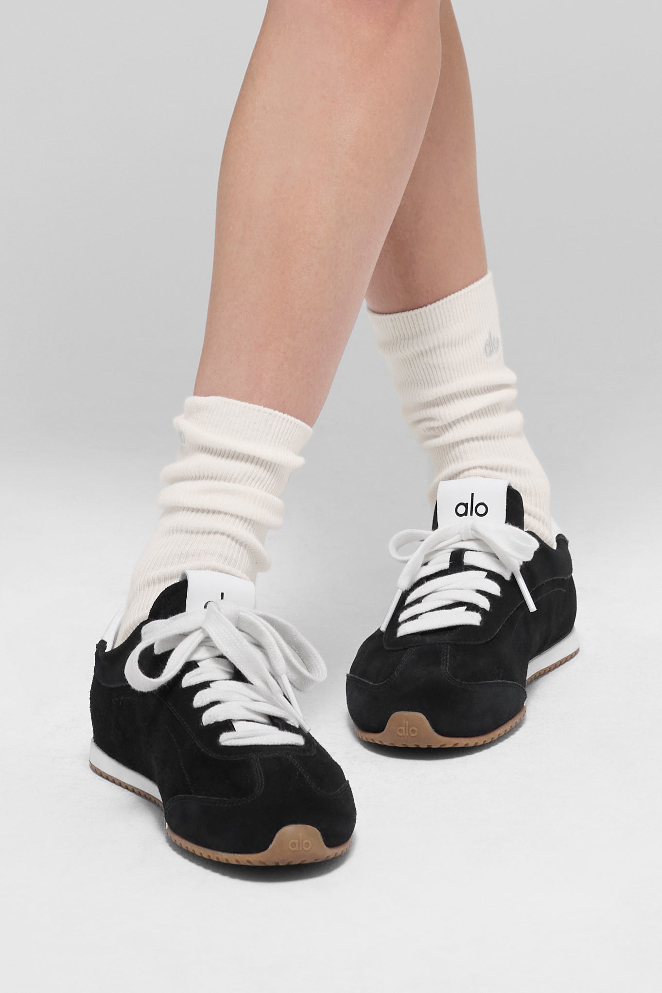 Unisex Half-Crew Understated Sock - Ivory — photo 2