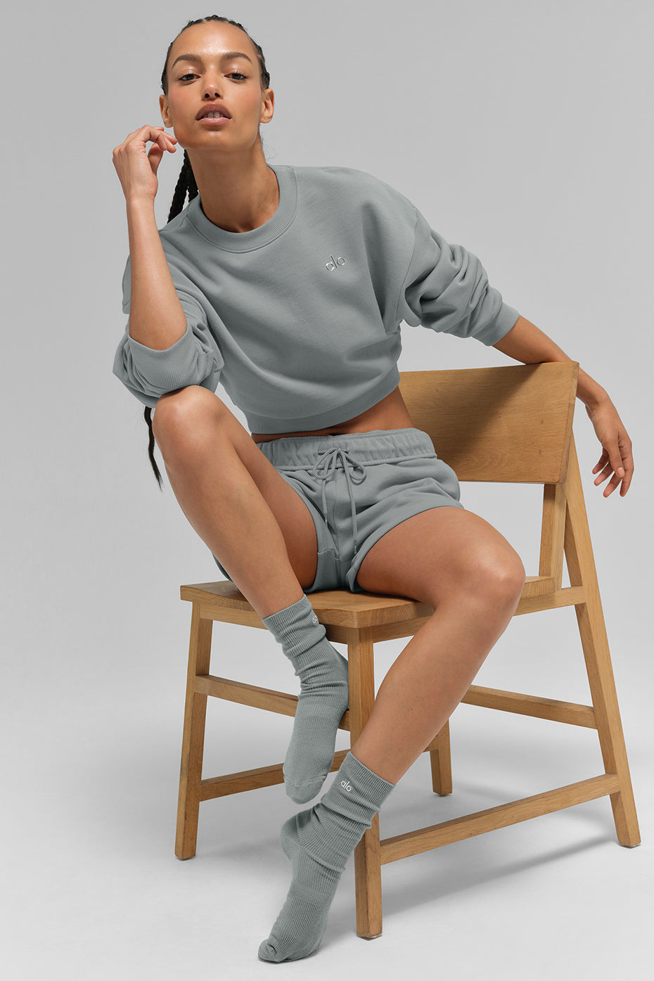 Unisex Half-Crew Understated Sock - Lunar Grey — photo 2