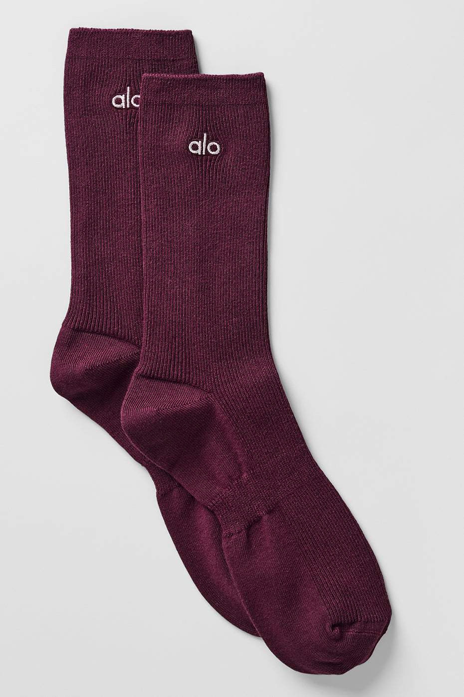 Unisex Half-Crew Understated Sock - Burgundy — photo 1