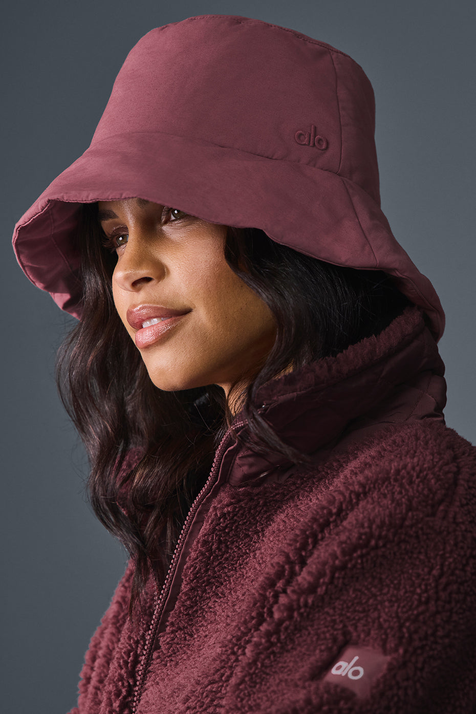 Good Shade Puffer Bucket Hat - Burgundy Truffle — photo 1