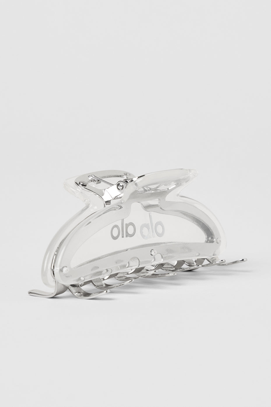 Acrylic Illusion Claw Clip - Clear Acetate/Chrome — photo 1