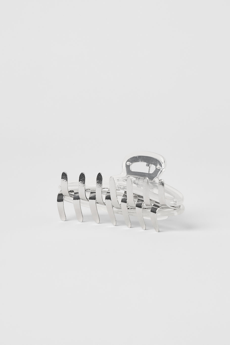 Acrylic Illusion Claw Clip - Clear Acetate/Chrome — photo 3