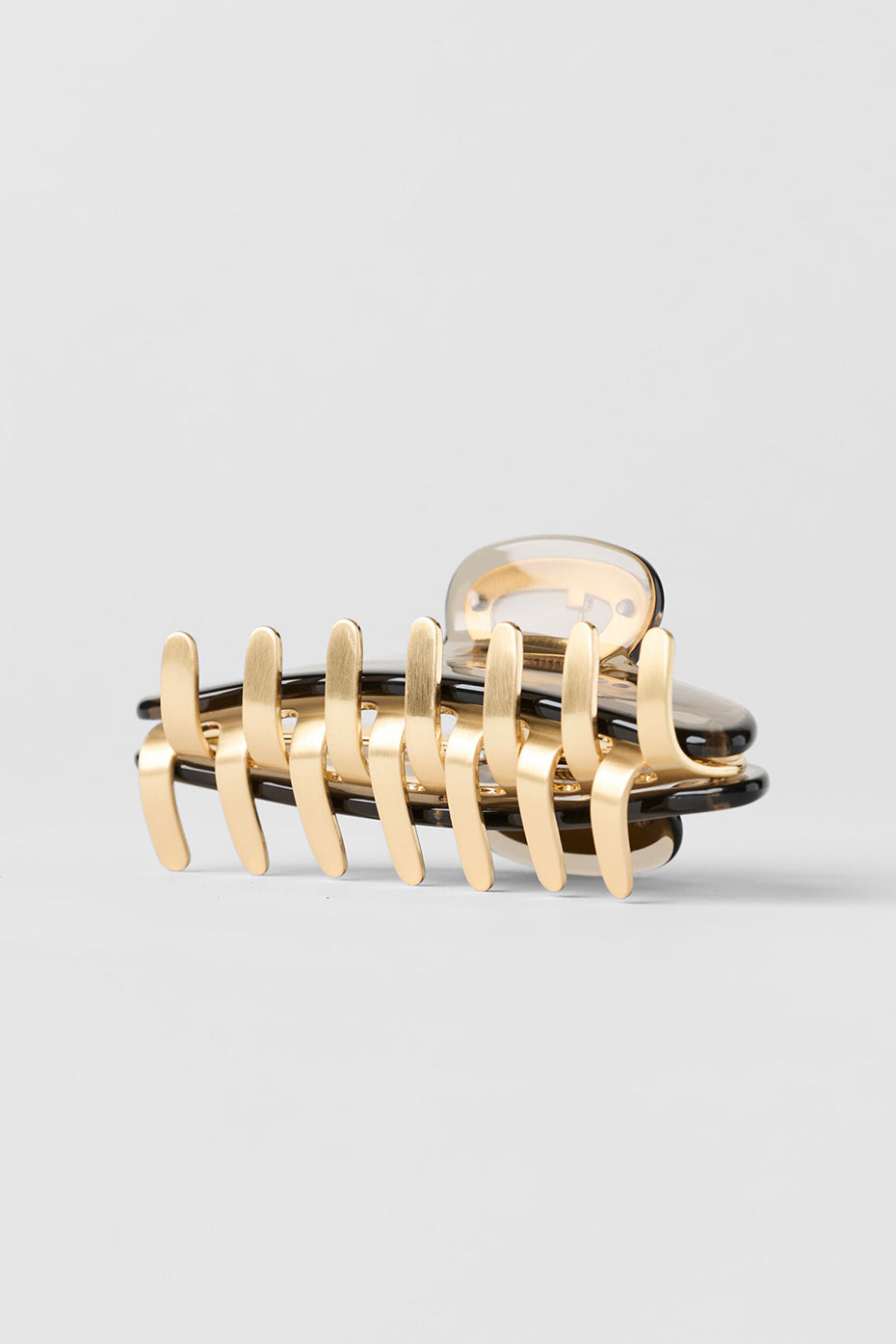 Acrylic Illusion Claw Clip - Gravel/Brushed Gold — photo 4