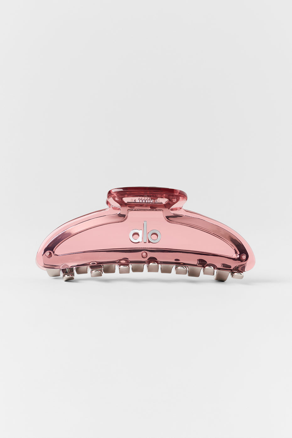 Acrylic Illusion Claw Clip - Vintage Pink/Chrome — photo 2