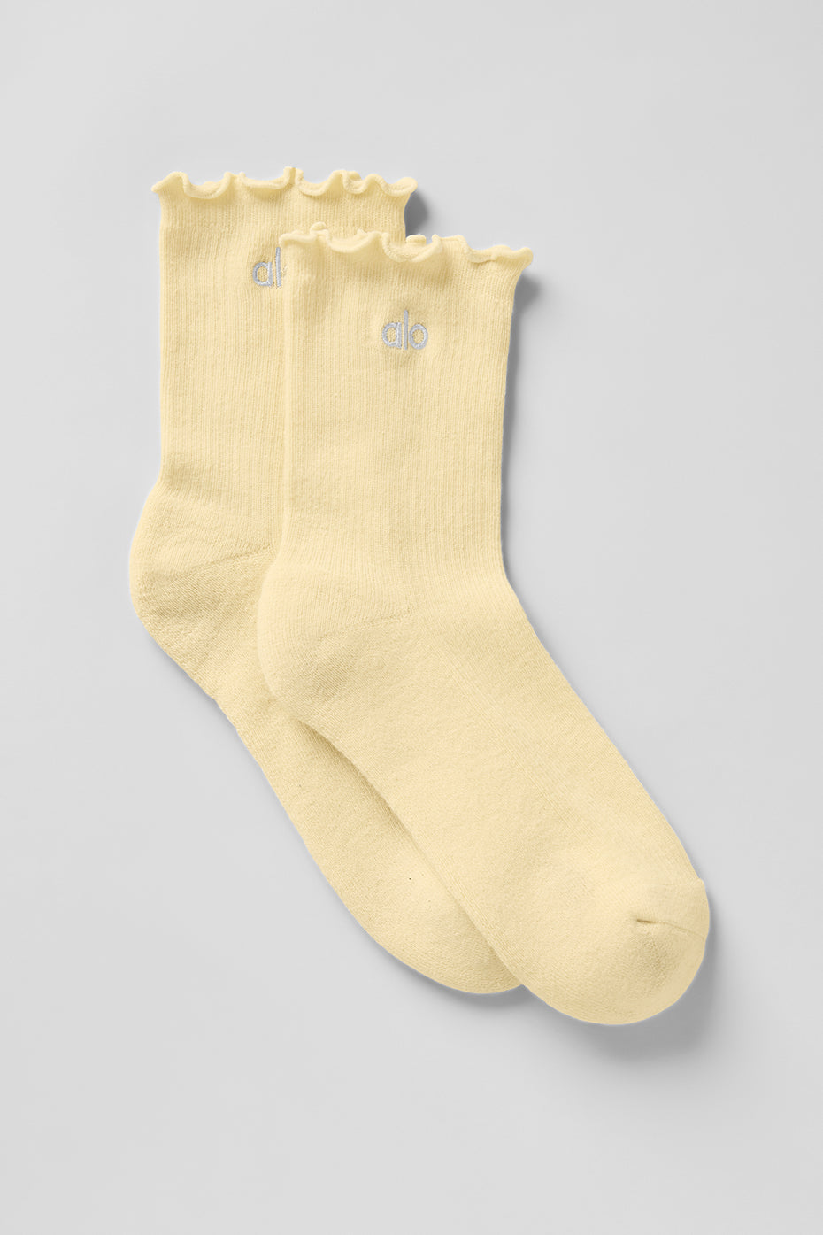 Women's Lettuce Edge Sock - Warm Butter — photo 1