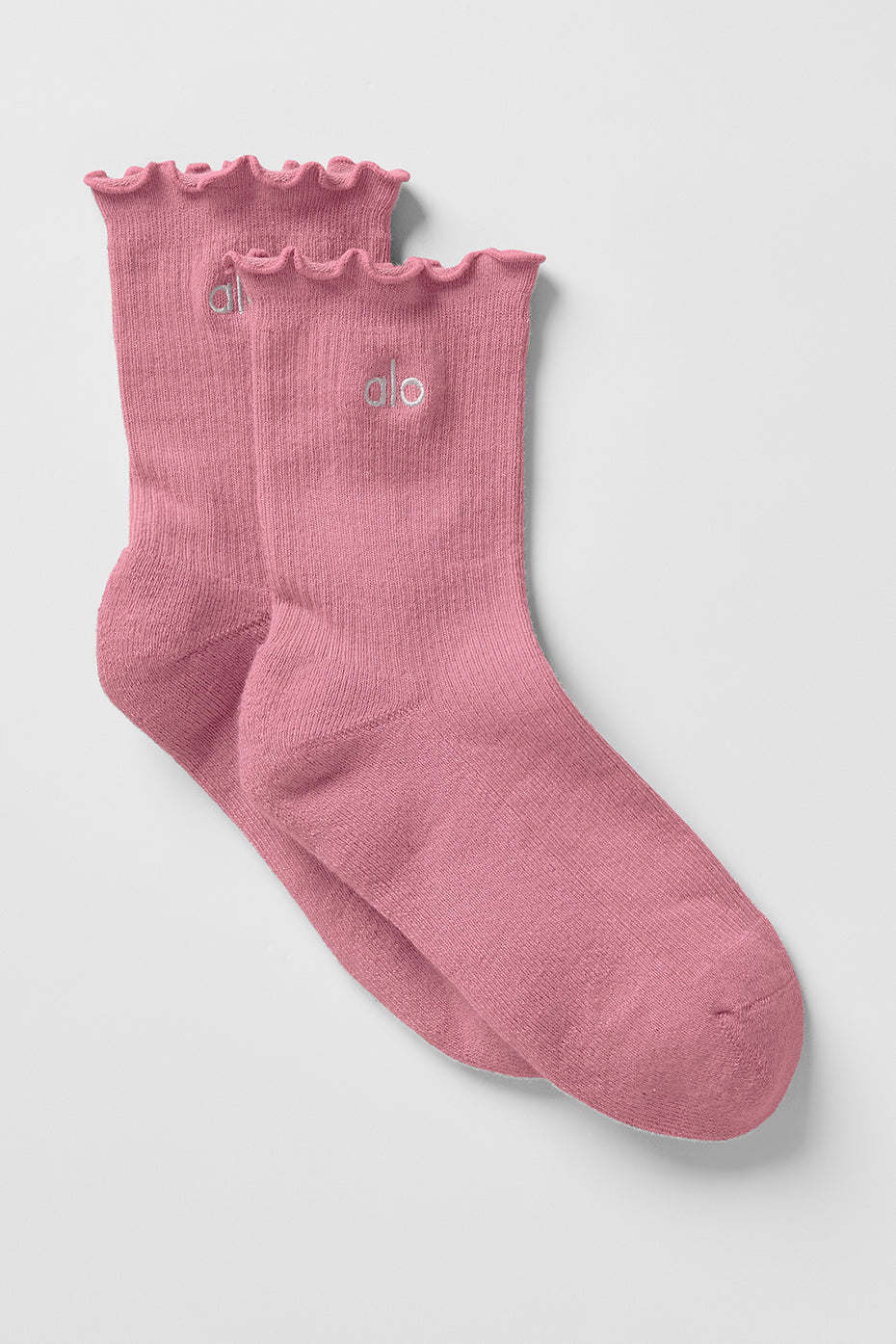 Women's Lettuce Edge Sock - Pink Wild Rose — photo 1